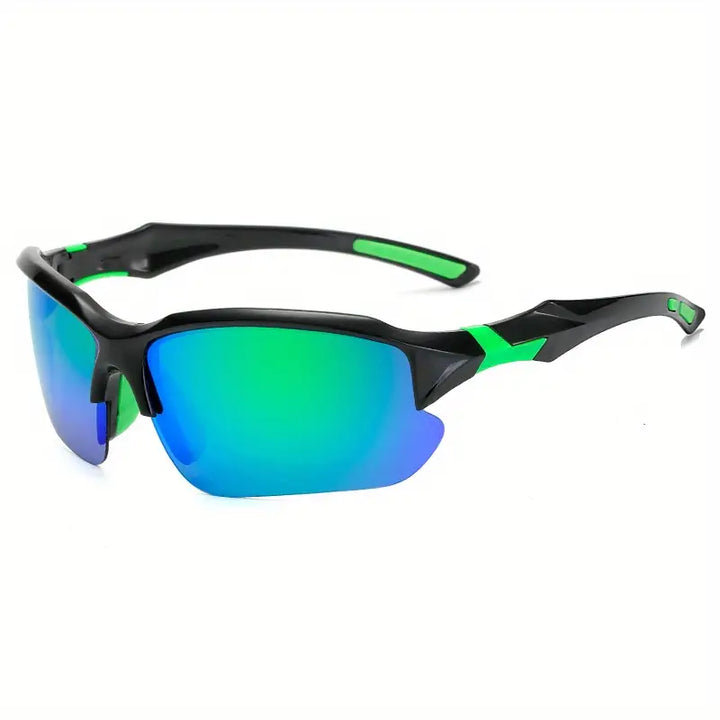 Gafas deportivas polarizadas: visión clara y protección solar para hombres en movimiento.
