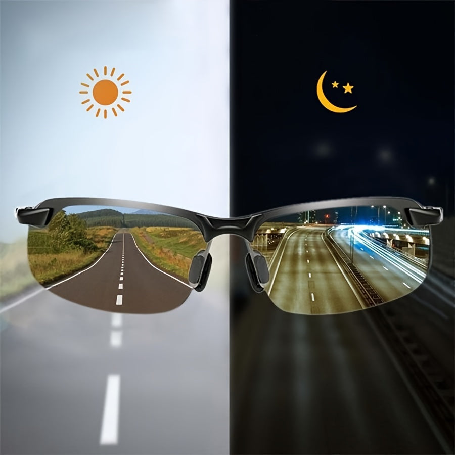 Gafas de sol fotocromáticas para conducir y actividades al aire libre. Lentes adaptativas UV400, visión clara.