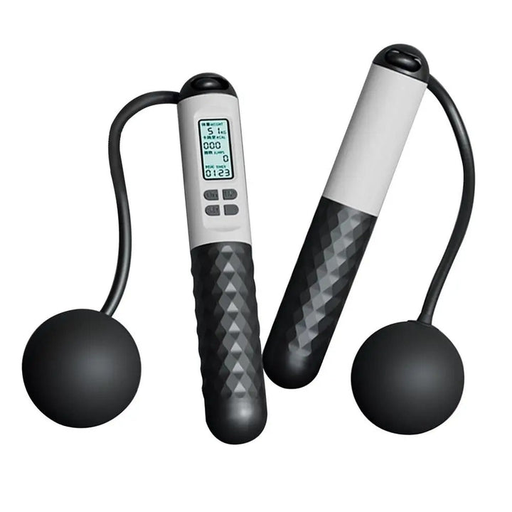 Entrenamiento cardiovascular avanzado con comba digital, inalámbrica y peso ajustable integrado.