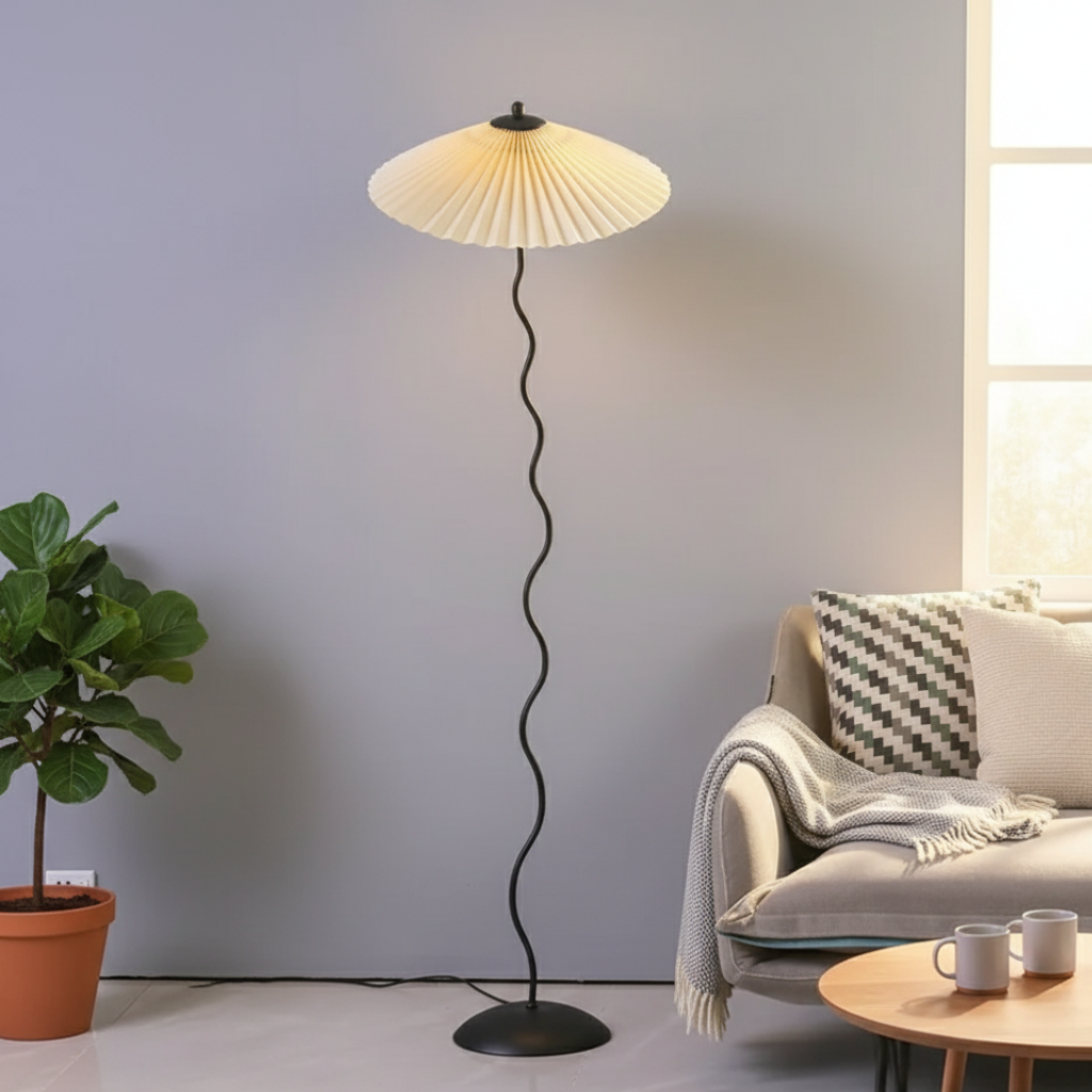 Lámpara de pie Élan Silhouette de diseño único. Moderna iluminación LED para tu salón.