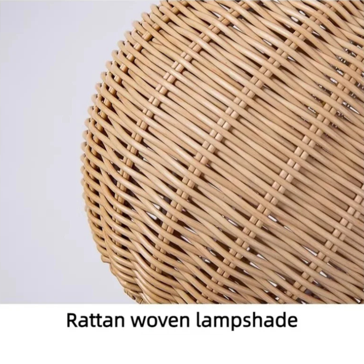 Lámpara impermeable IP65 tejida a mano para patio, ideal para crear ambiente y decorar.