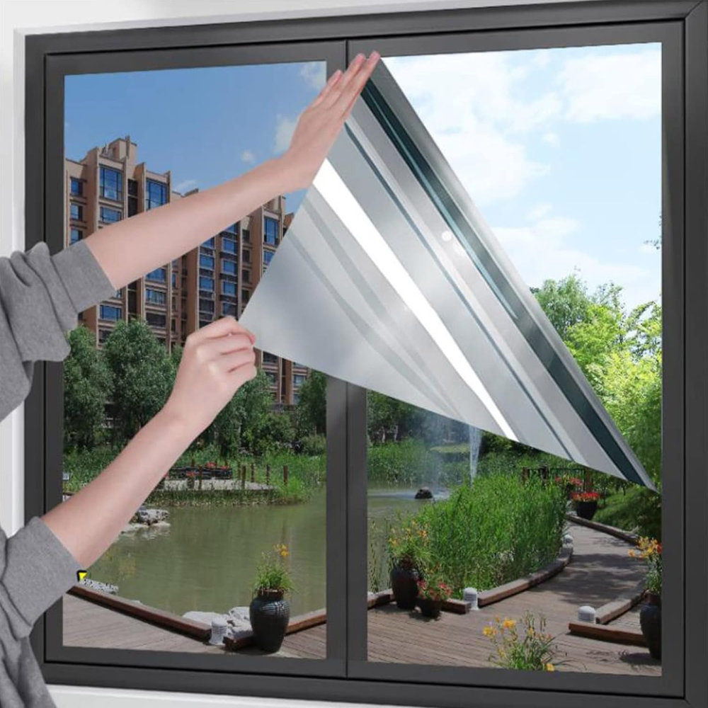 Película unidireccional para ventanas: privacidad día, control solar, protección UV. Hogar y oficina.