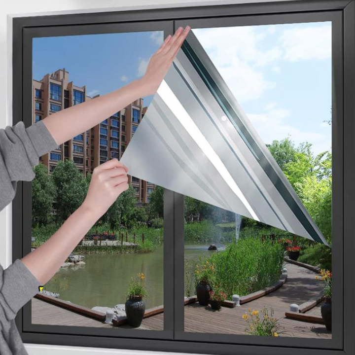 Película unidireccional para ventanas: privacidad día, control solar, protección UV. Hogar y oficina.