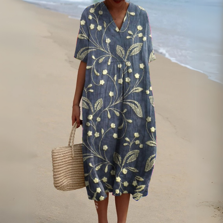 Vestido de verano floral para mujer, ligero, transpirable y con estilo.
