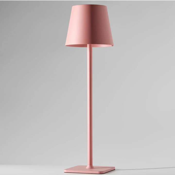 Iluminación LED táctil. Lámpara de mesa escandinava, inalámbrica, regulable. Perfecta para hogar interior/exterior.