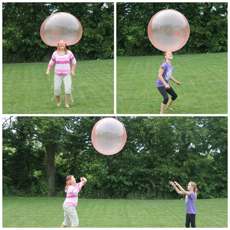 Juguete globo bubble gigante versátil. Inflable y duradero para niños y adultos en juegos de interior y exterior.