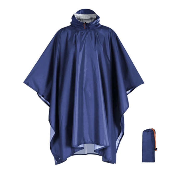 Poncho impermeable unisex multiusos para lluvia, viento, camping, senderismo, trekking. Es portátil y duradero.