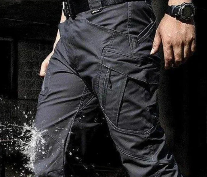 Pantalones de hombre multibolsillos, estilo cargo y táctico. Resistentes al agua, secado rápido para outdoor.