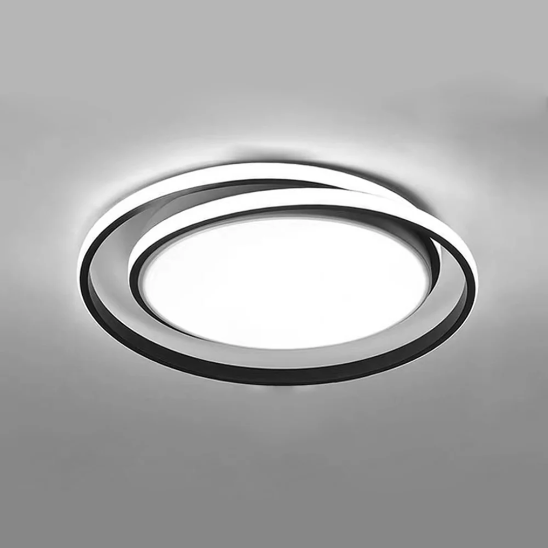 Lámpara de techo LED minimalista, forma de anillo para iluminación moderna y eficiente en cualquier hogar.