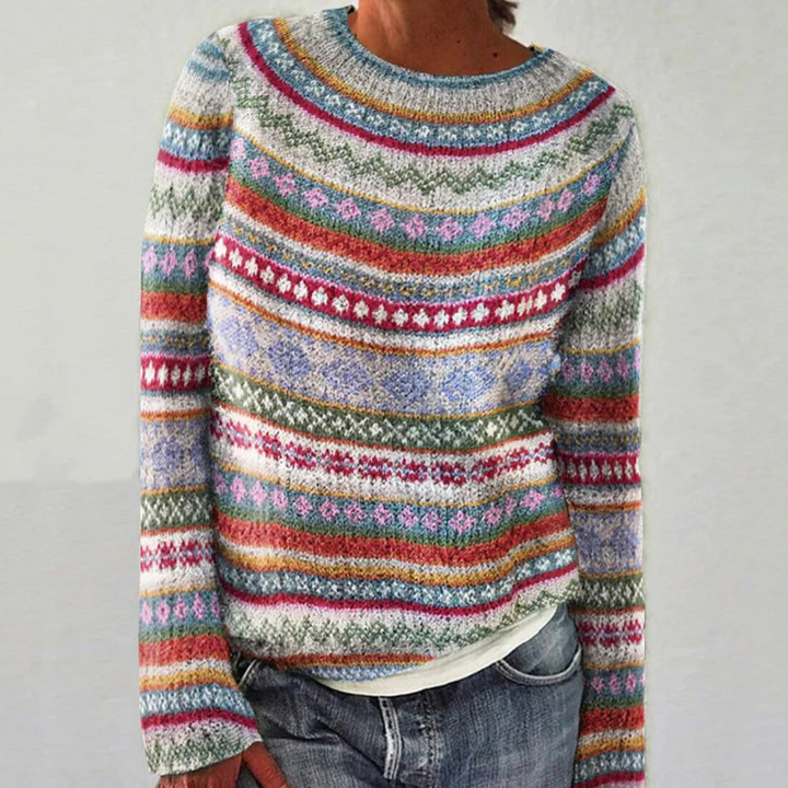 Ropa mujer: Jersey de manga larga cálido y suave para invierno, estilo casual elegante multicolor. Comodidad en tallas grandes.