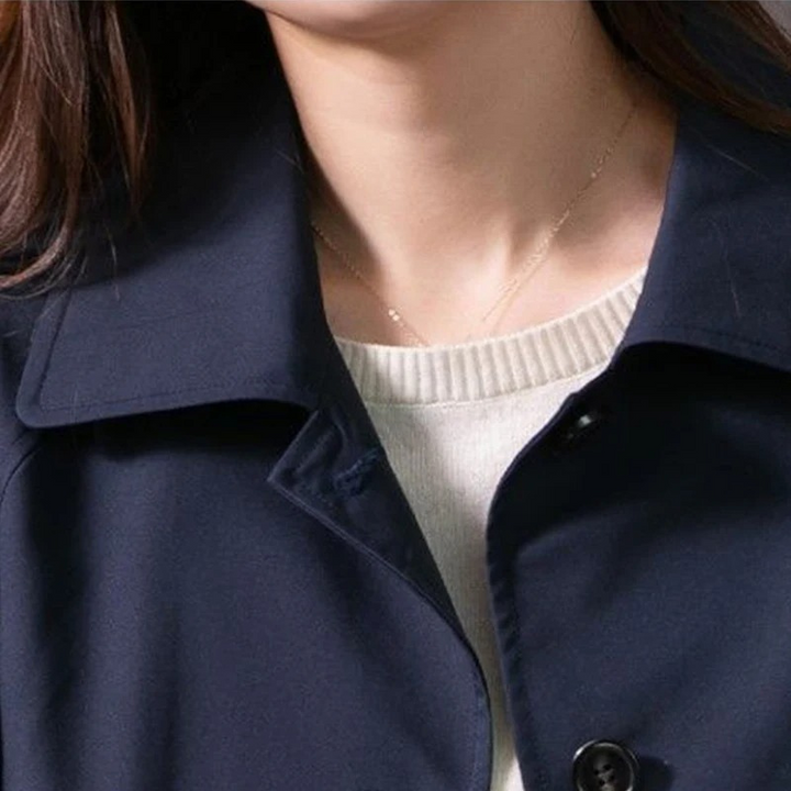 Abrigo un botón NOBELLA para mujer. Estilo clásico entallado, ropa exterior versátil de otoño.
