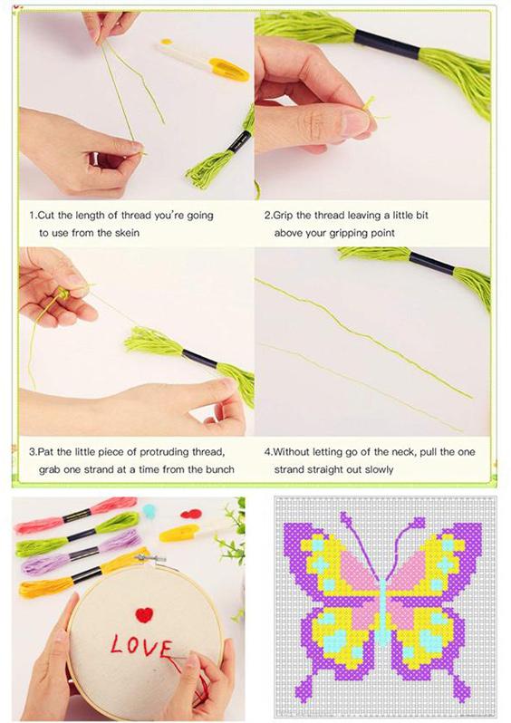 Pluma mágica de bordado con agujas intercambiables. Herramienta duradera para proyectos de costura y DIY.