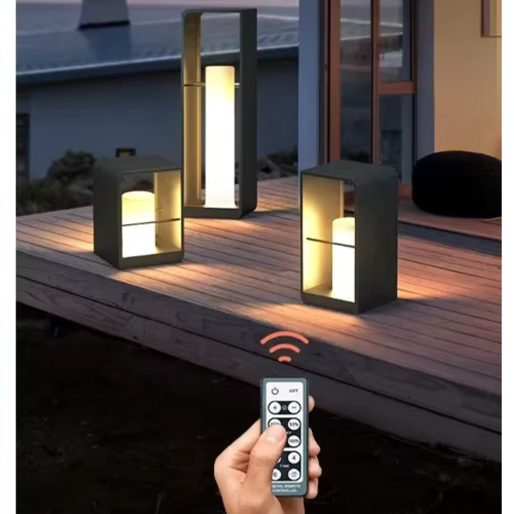 Iluminación solar LED para camino de jardín, segura y decorativa.