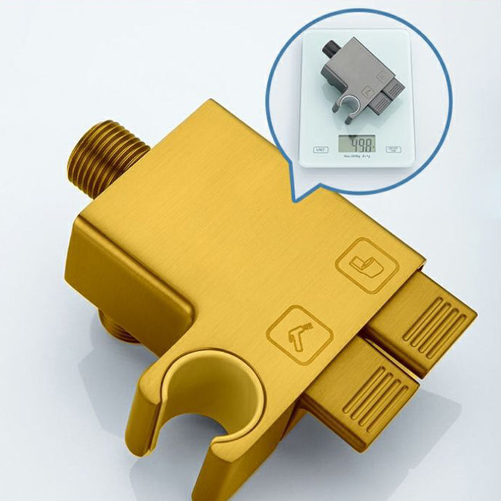 Bidet de pared con rociador ajustable para higiene íntima. Incluye elegantes controles tipo piano.