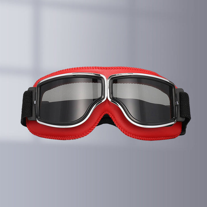 Mejora tu equipo con estas gafas de moto vintage, duraderas y con protección UV superior.