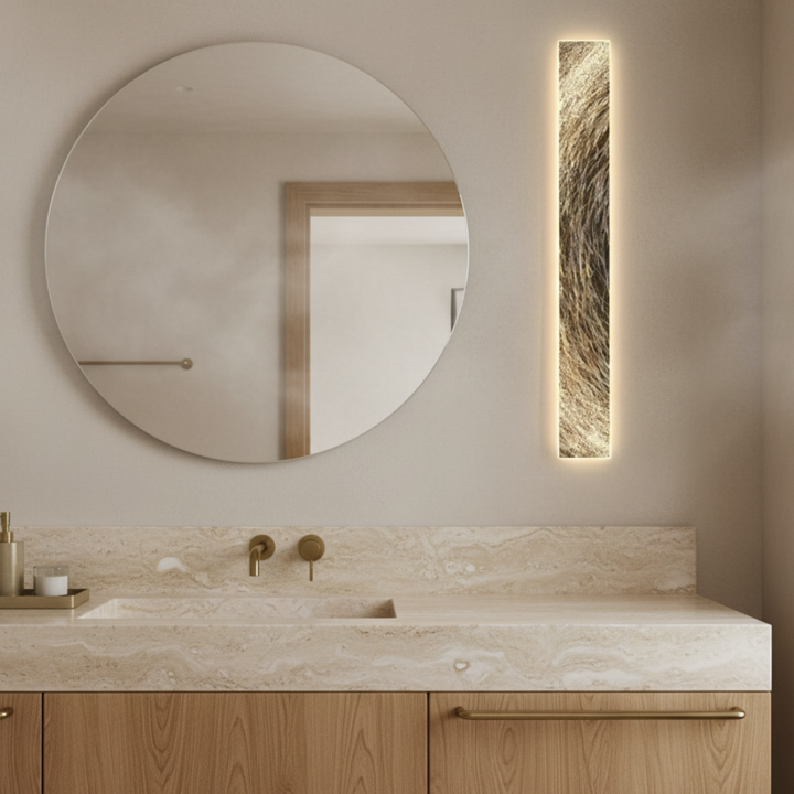 Aplique LED Lunare para pasillo. Lámpara de pared con diseño minimalista y luz ambiente, un lujo moderno.