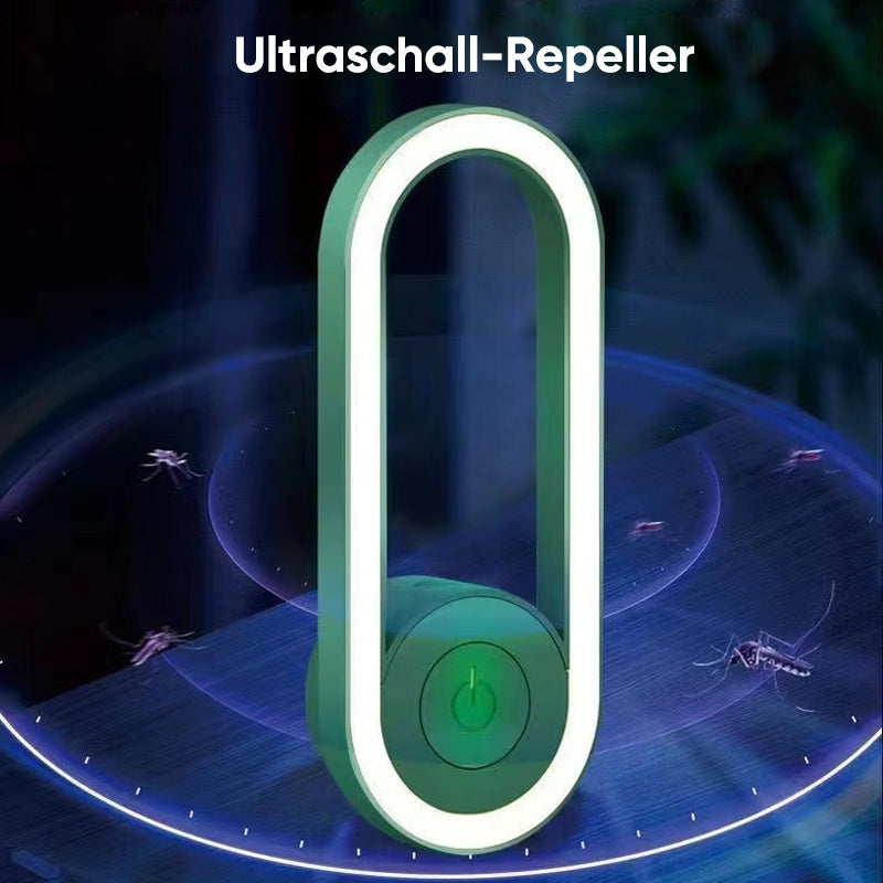 Repelente ultrasónico USB para mosquitos, silencioso y no tóxico, esencial para la protección contra plagas en el hogar.