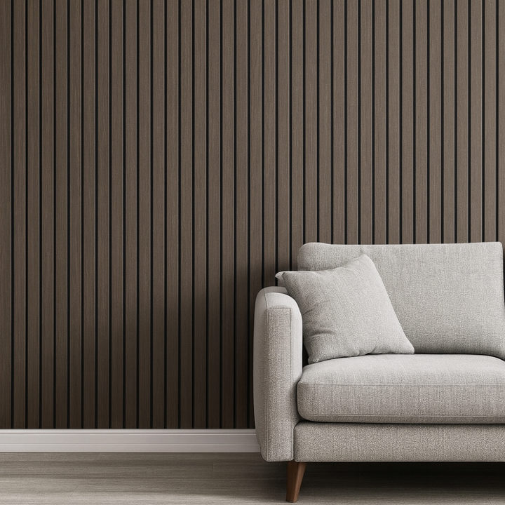 Transforma tu hogar con panel de pared autoadhesivo efecto madera 3D, fácil de instalar y duradero.