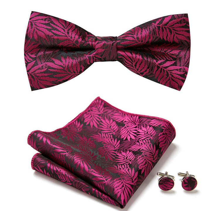 Conjunto de pajarita floral para boda, graduación o evento elegante. Moda masculina. [[lstfy-media:13]]