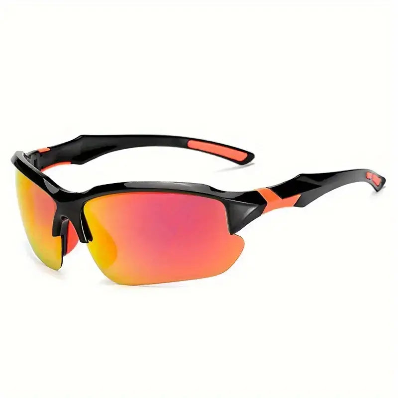 Gafas de sol deportivas masculinas, con lentes polarizadas para máxima protección y claridad.
