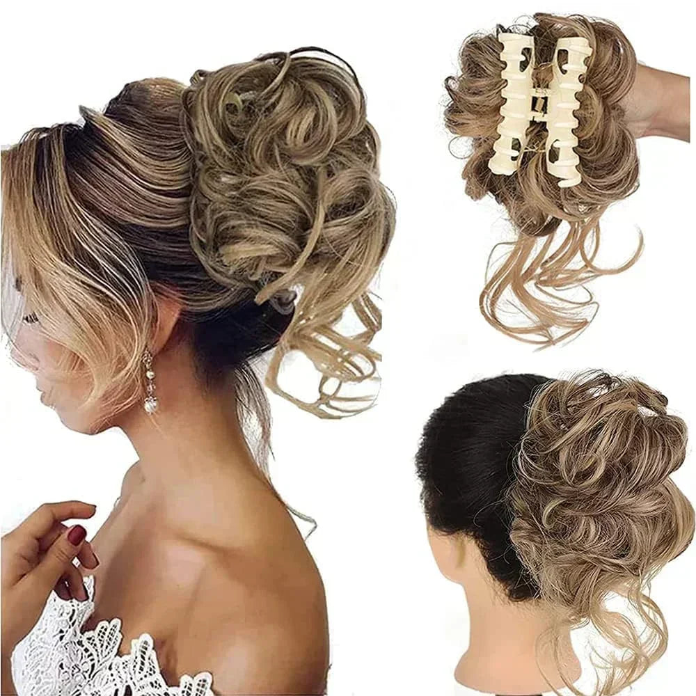 Coloca este moño rizado instantáneo para un look con volumen envidiable y rizos perfectos.