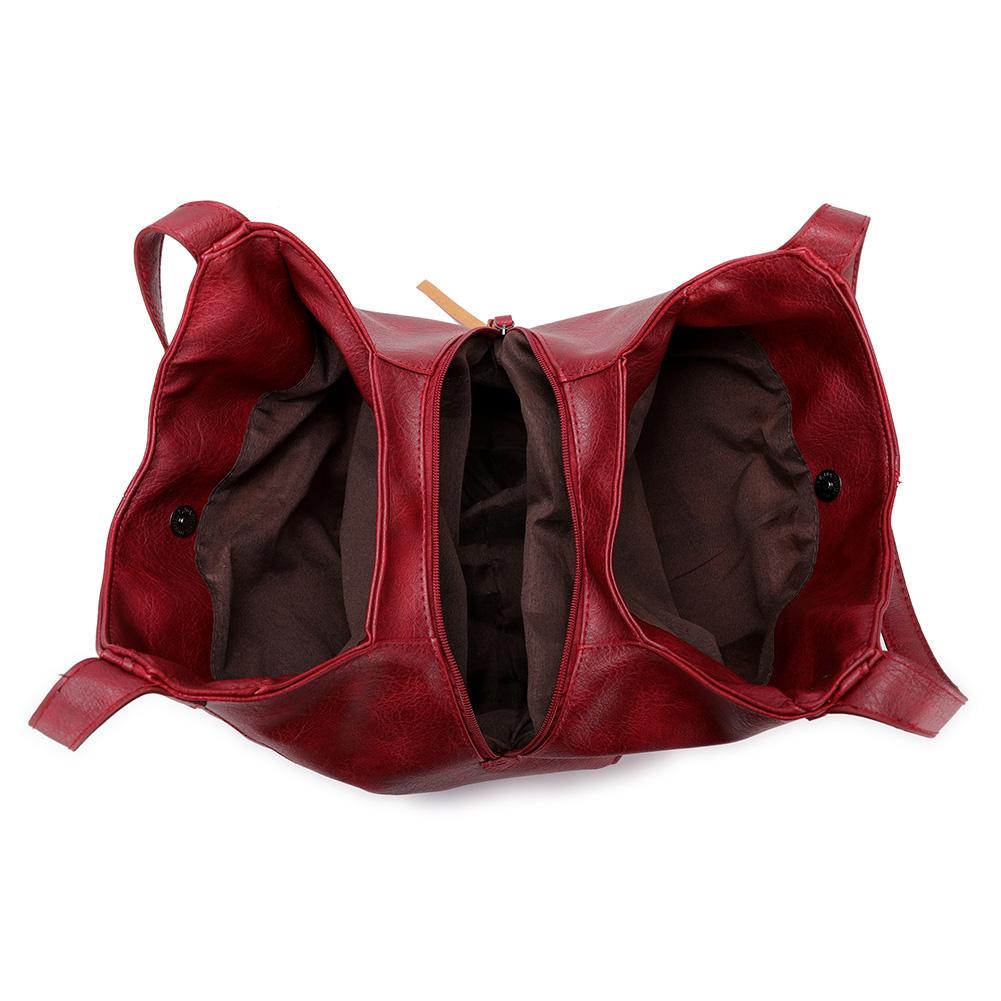Bolso de moda para mujer, piel sintética, hombro, con gran capacidad. Ideal para uso diario y chic.