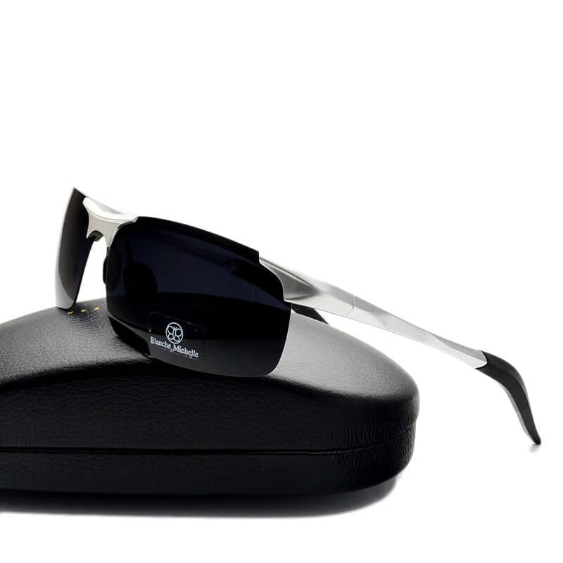 Gafas de sol polarizadas para hombre con protección UV400, ideales para deporte y conducción. Lentes anti-reflejo.