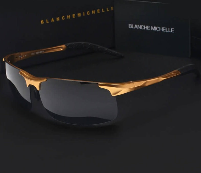 Gafas de sol polarizadas para hombres, perfectas para conducir y practicar deportes. Ofrecen protección UV400 y reducen el deslumbramiento.
