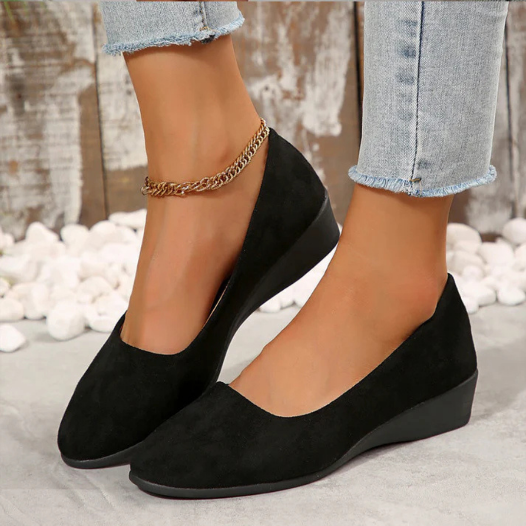 Zapatos de cuña para mujer, ligeros, cómodos y con suela antideslizante.
