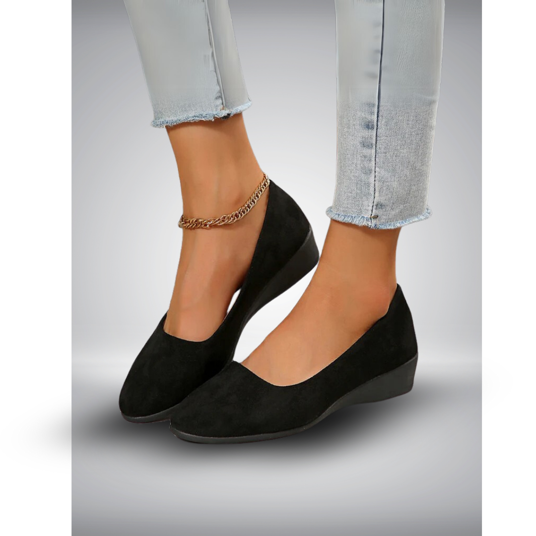 Calzado de cuña elegante y cómodo para mujer, ideal para primavera y verano.