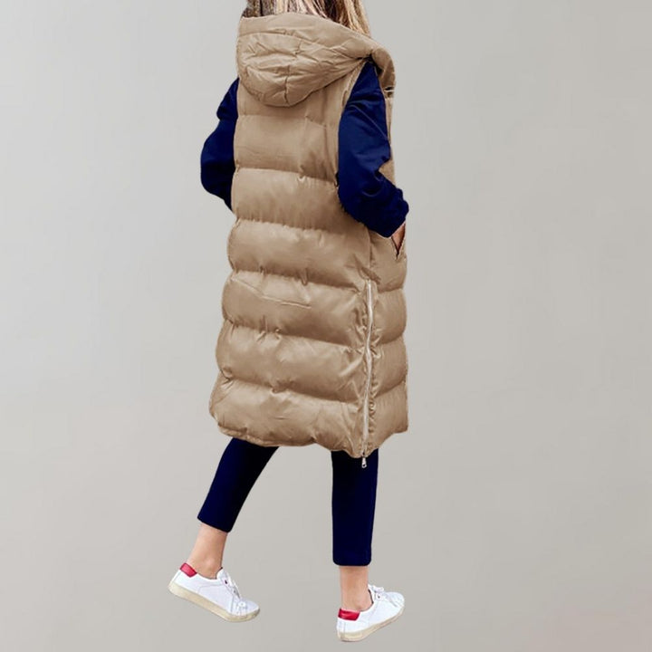 Chaleco casual de mujer, versátil, sin mangas, perfecto para vestir con estilo en invierno.