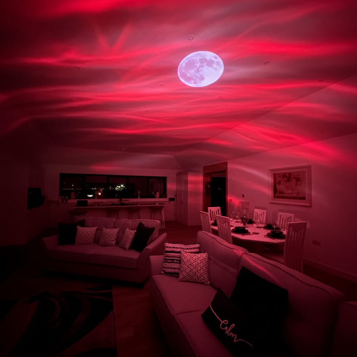 Variedad de colores de luz aurora y galaxia LED del proyector, creando ambientes únicos para el hogar.