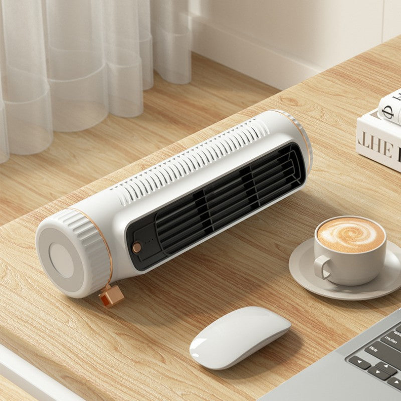 Ventilador de escritorio mini, silencioso y compacto, ideal para mantenerte fresco en casa u oficina este verano.
