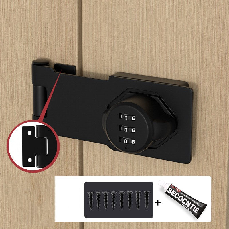 Cerradura de seguridad universal con contraseña, ideal para hogar u oficina. Instalación sencilla y sin perforaciones.