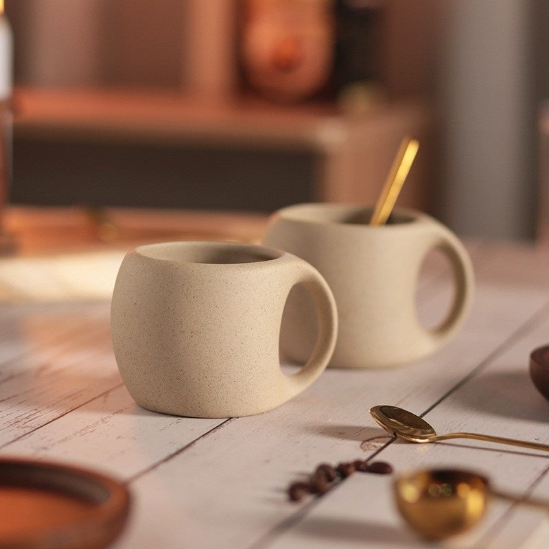 Taza de café japonesa de cerámica y bambú, 250ml, incluye cuchara de acero inoxidable. Para cocina.