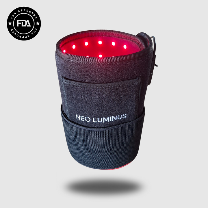 Terapia de luz roja e infrarrojo (NIR) para alivio del dolor articular y recuperación muscular, almohadilla flexible envolvente.