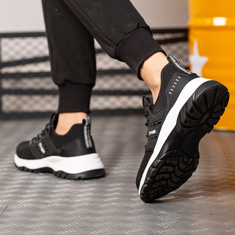 Zapatos de trabajo ortopédicos para hombre y mujer. Alivian el dolor, ofrecen confort duradero y protección laboral.
