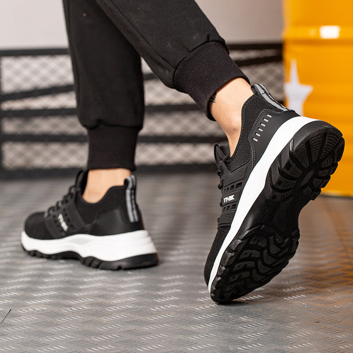 Zapatos de trabajo ortopédicos para hombre y mujer. Alivian el dolor, ofrecen confort duradero y protección laboral.