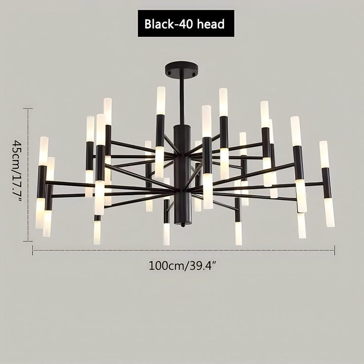 Lámpara de araña circular ajustable, elegante iluminación para decorar tu hogar.