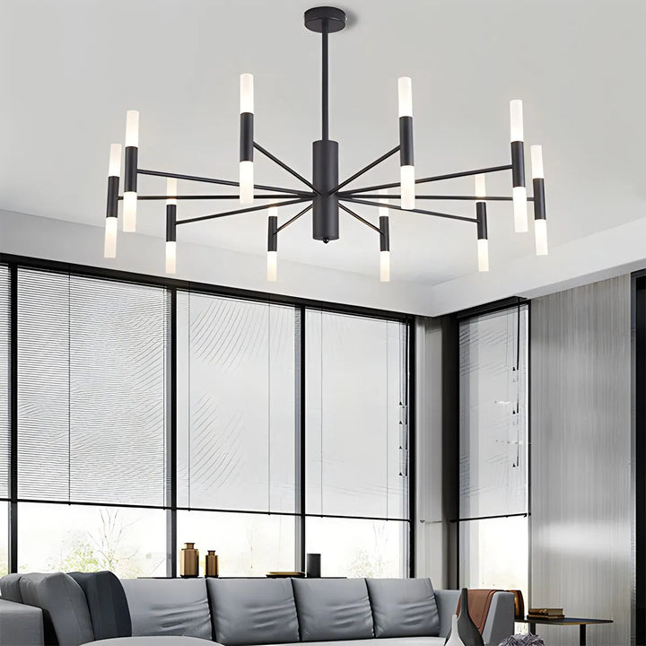 Iluminación LED circular, lámpara de araña moderna de techo para comedor o dormitorio.