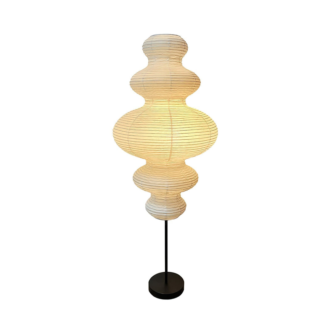 Lámpara escultórica Akari Jun. Diseño moderno y wabi-sabi para una iluminación única en tu hogar.