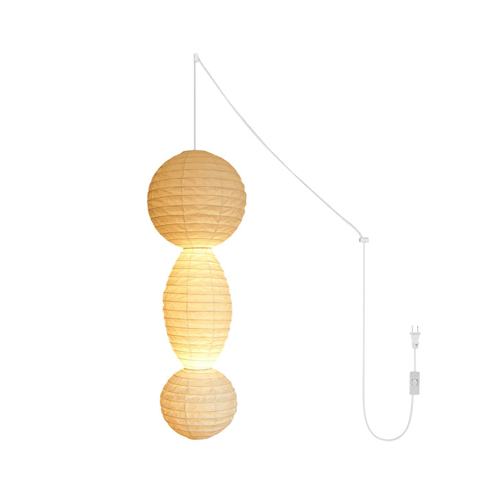 Lámpara colgante Akari Tayo, diseño japonés elegante, iluminación decorativa para cualquier hogar moderno.