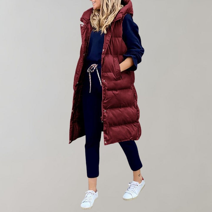 Chaleco casual de mujer, ligero y cálido, perfecto para el invierno y combinar capas.