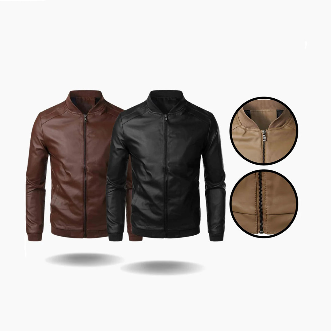Hombre vistiendo chaqueta bomber Marcel, ideal para primavera e invierno. Abrigo moderno y cálido.