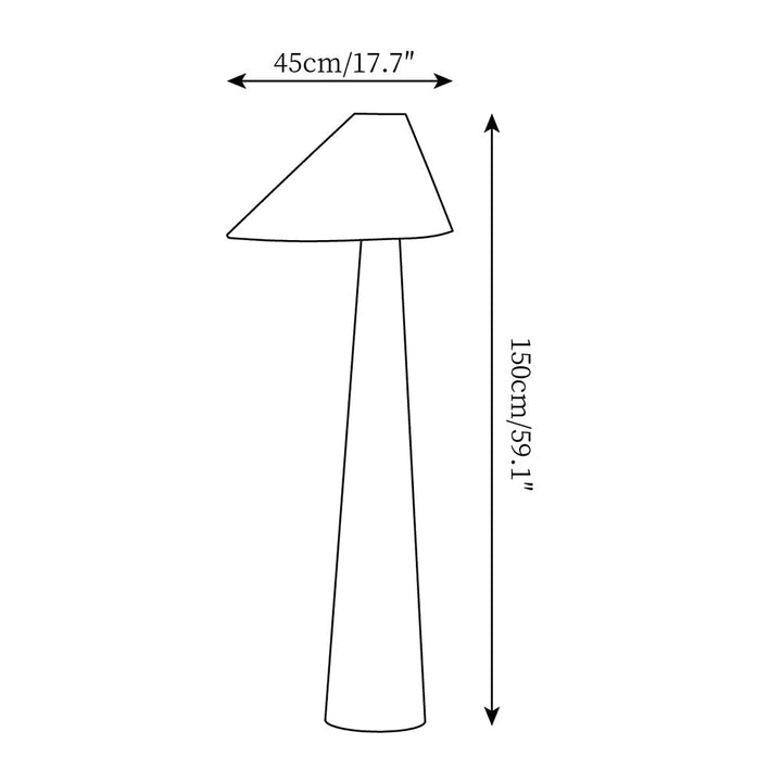 Lámpara de suelo LED moderna para salón, con luz cálida y diseño único.