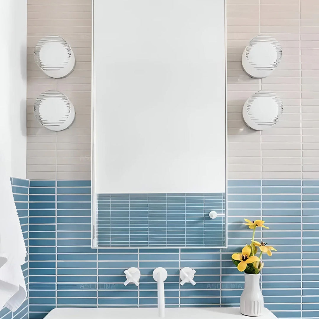 Aplique de pared LED redondo para sala. Genera un ambiente luminoso y moderno con su luz ambiental.