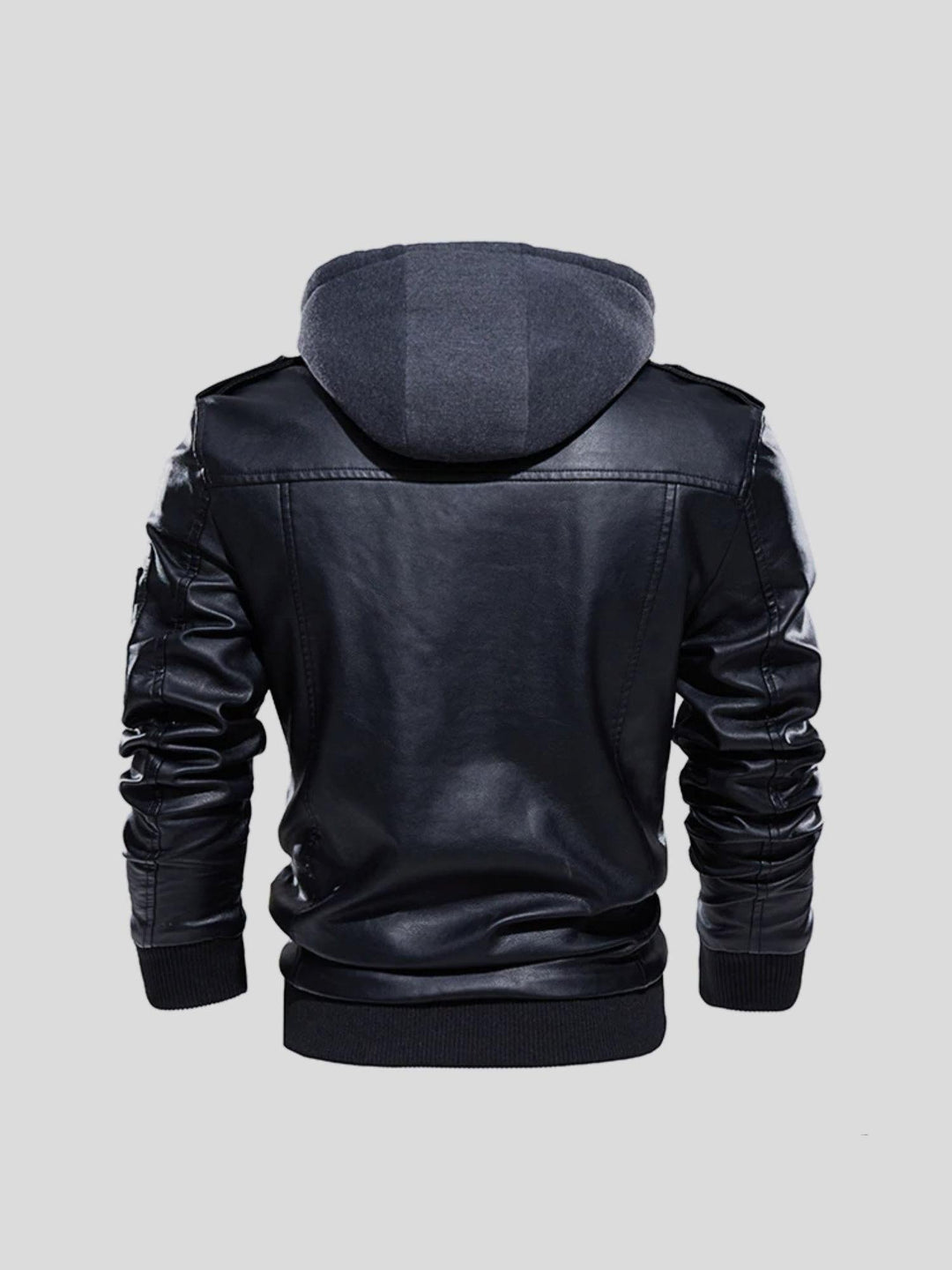 Chaqueta de cuero sintético para hombre, un básico versátil. Combina elegancia y comodidad.