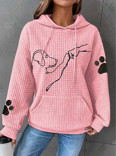Sudadera de mujer con capucha y diseño cálido, perfecta para el frío. Disfruta del confort en otoño e invierno.