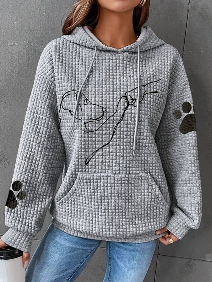 Sudadera suave y cómoda con capucha para mujer, perfecta para relajarse. Ideal para el frío de otoño e invierno.