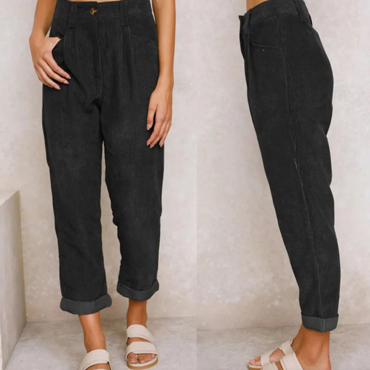 Pantalón cómodo mujer para diario, estilo versátil, moda femenina básica.